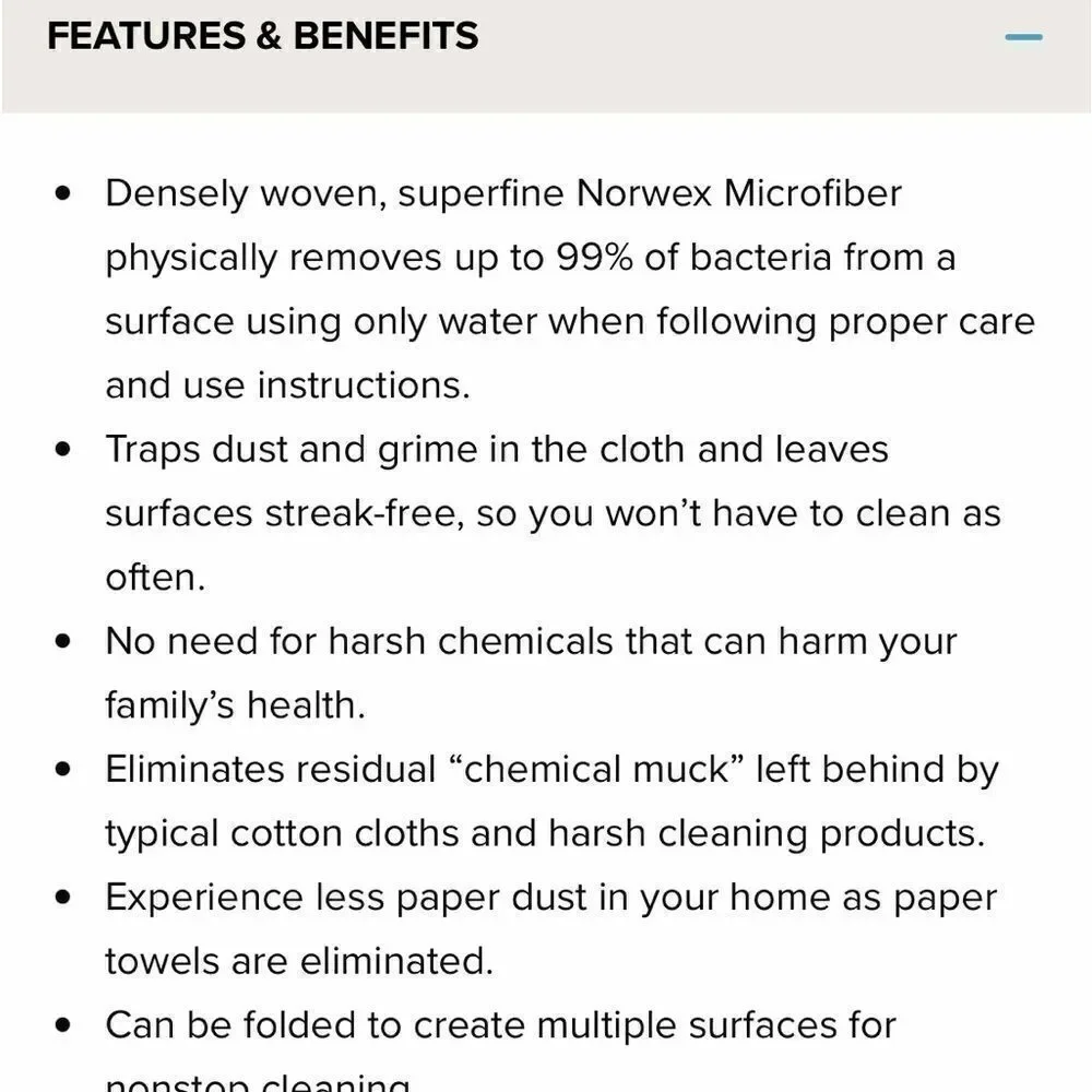 Norwex Windows Window Cloth NWT - Picture 10 of 11
